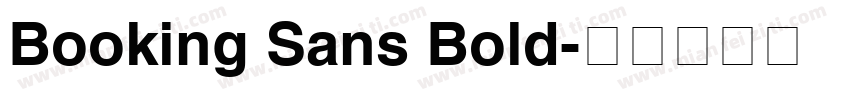 Booking Sans Bold字体转换